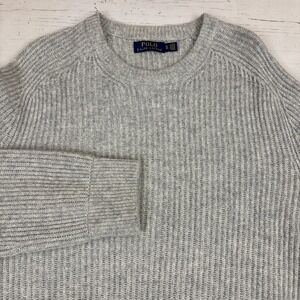 Polo Ralph Lauren Alpaca Wool Sweater Crewneck Waffle knit Mens Size XL